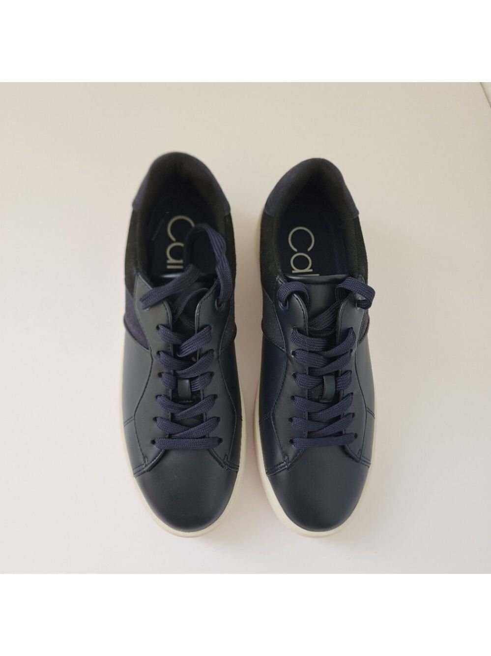 NEW Calvin Klein Navy Blue Libra Sueded Sneaker 8.5